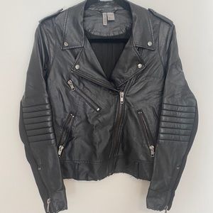 Vegan Crop Moto Jacket